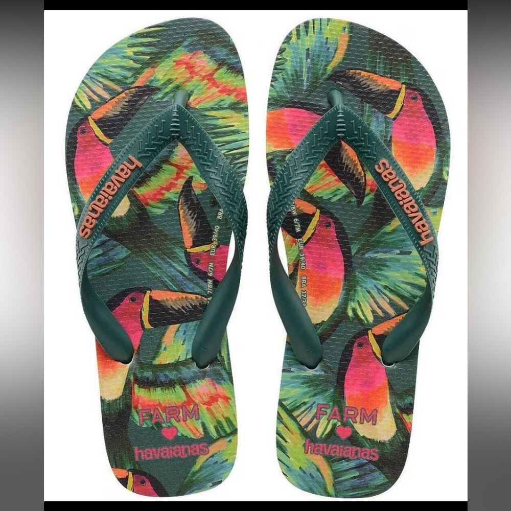 NWT‎ Havaianas Summer Bliss Slim Flip Flops - 11/2W 9/10M